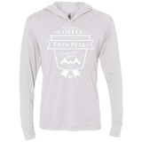 T-Shirts Heather White / X-Small Twin Peaks Dark Roast Triblend Long Sleeve Hoodie Tee