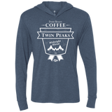 T-Shirts Indigo / X-Small Twin Peaks Dark Roast Triblend Long Sleeve Hoodie Tee
