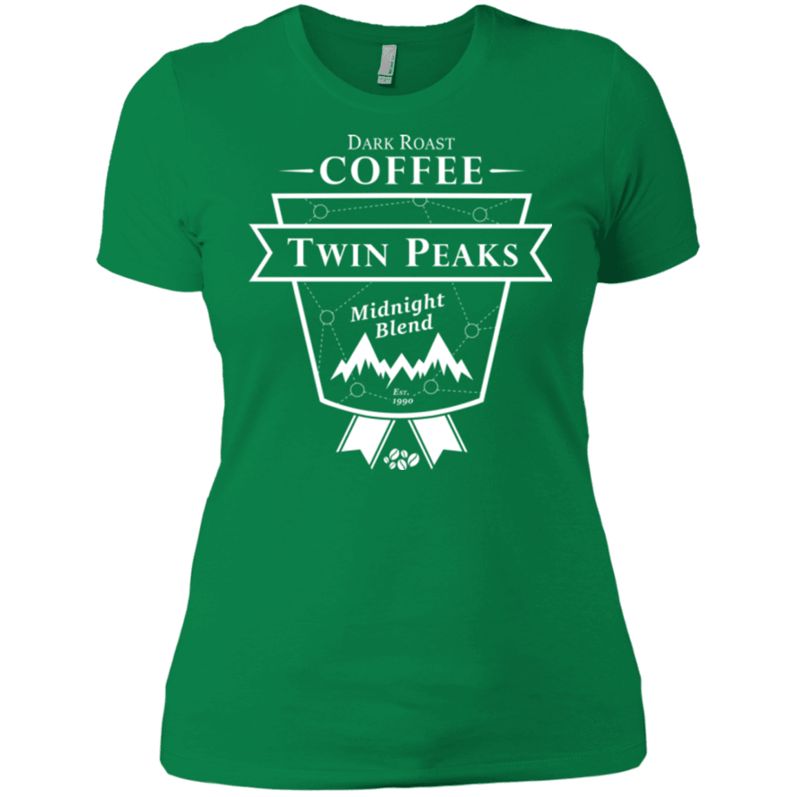 T-Shirts Kelly Green / X-Small Twin Peaks Dark Roast Women's Premium T-Shirt