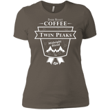 T-Shirts Warm Grey / X-Small Twin Peaks Dark Roast Women's Premium T-Shirt