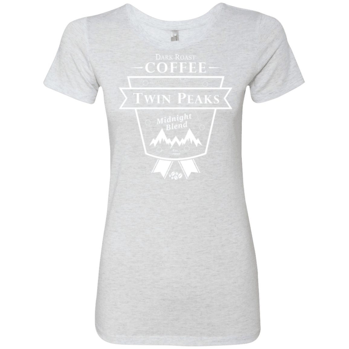 T-Shirts Heather White / Small Twin Peaks Dark Roast Women's Triblend T-Shirt