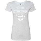 T-Shirts Heather White / Small Twin Peaks Dark Roast Women's Triblend T-Shirt