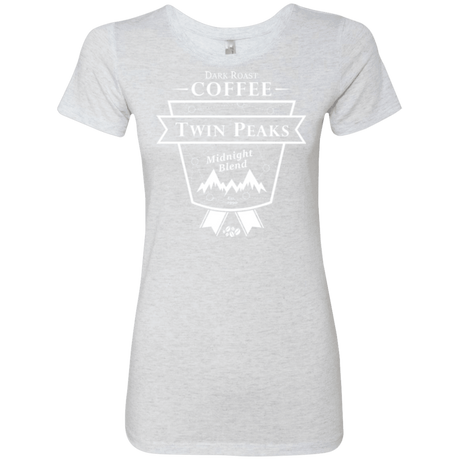 T-Shirts Heather White / Small Twin Peaks Dark Roast Women's Triblend T-Shirt