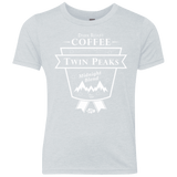 T-Shirts Heather White / YXS Twin Peaks Dark Roast Youth Triblend T-Shirt