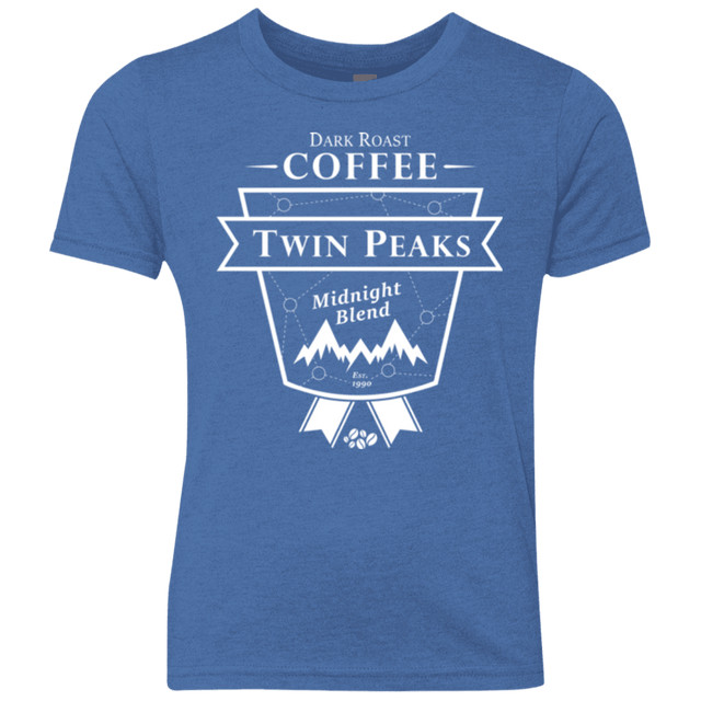T-Shirts Vintage Royal / YXS Twin Peaks Dark Roast Youth Triblend T-Shirt