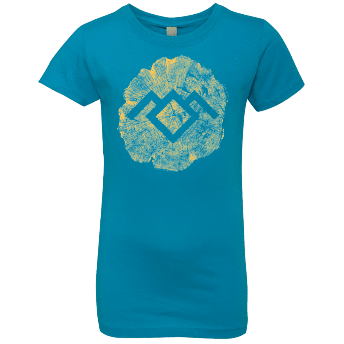 T-Shirts Turquoise / YXS TWIN PEAKS LOG Girls Premium T-Shirt