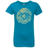 T-Shirts Turquoise / YXS TWIN PEAKS LOG Girls Premium T-Shirt