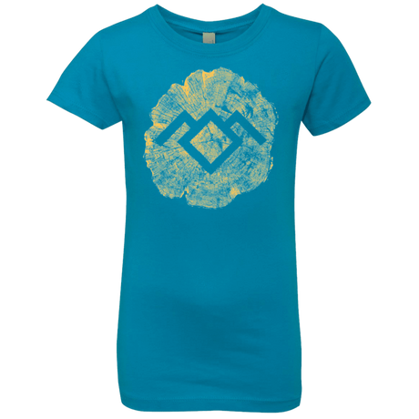 T-Shirts Turquoise / YXS TWIN PEAKS LOG Girls Premium T-Shirt