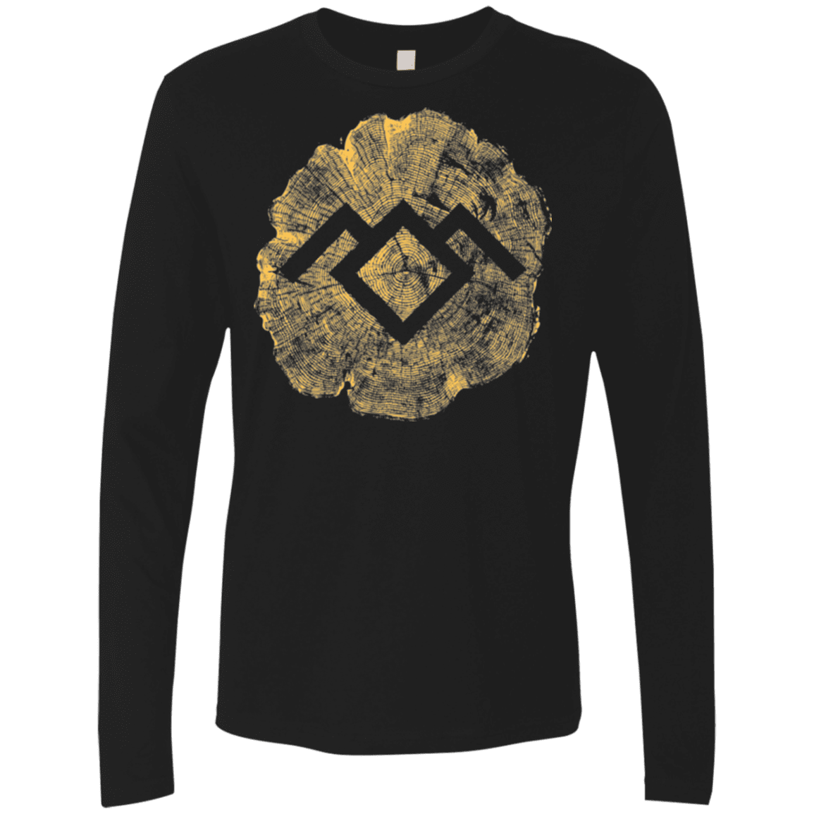 T-Shirts Black / Small TWIN PEAKS LOG Men's Premium Long Sleeve