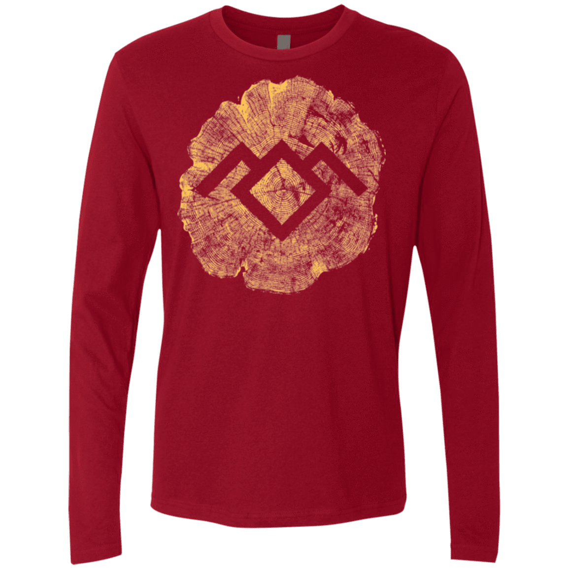 T-Shirts Cardinal / Small TWIN PEAKS LOG Men's Premium Long Sleeve