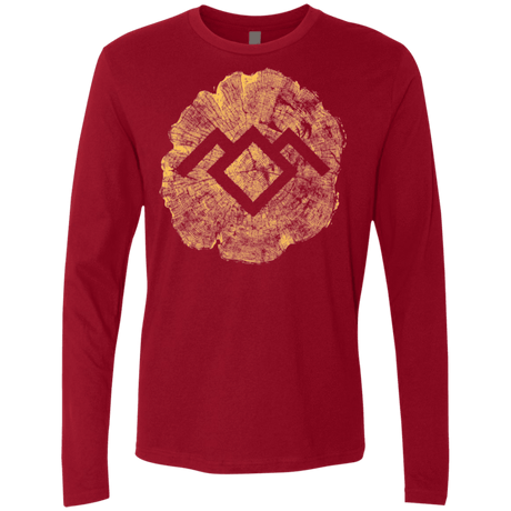 T-Shirts Cardinal / Small TWIN PEAKS LOG Men's Premium Long Sleeve