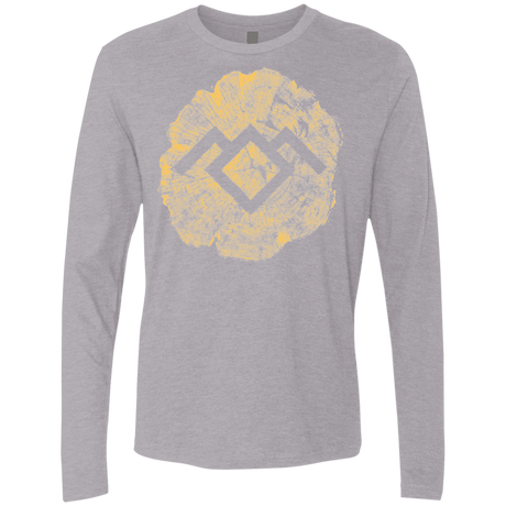 T-Shirts Heather Grey / Small TWIN PEAKS LOG Men's Premium Long Sleeve