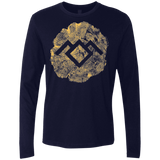 T-Shirts Midnight Navy / Small TWIN PEAKS LOG Men's Premium Long Sleeve