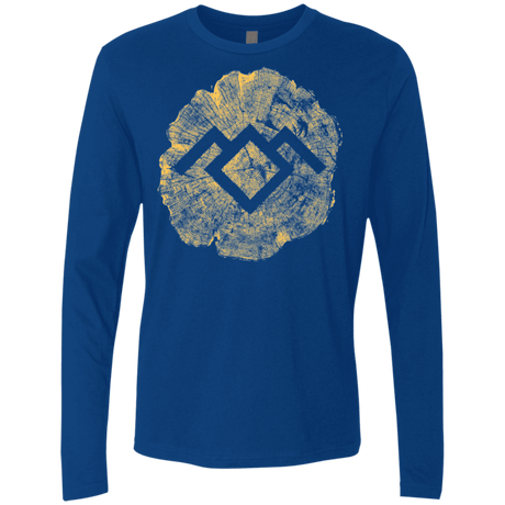 T-Shirts Royal / Small TWIN PEAKS LOG Men's Premium Long Sleeve