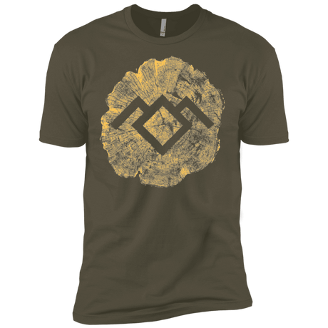 T-Shirts Military Green / X-Small TWIN PEAKS LOG Men's Premium T-Shirt