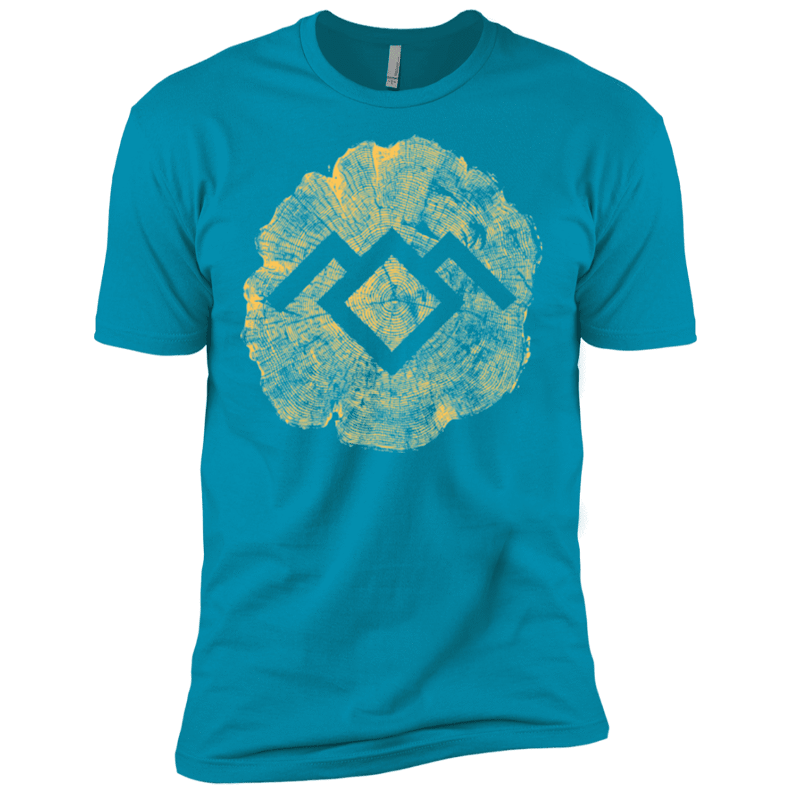 T-Shirts Turquoise / X-Small TWIN PEAKS LOG Men's Premium T-Shirt