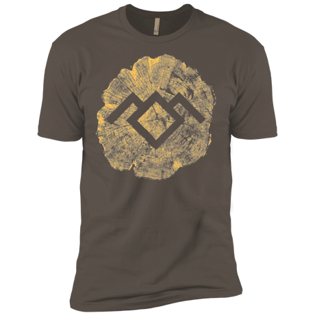 T-Shirts Warm Grey / X-Small TWIN PEAKS LOG Men's Premium T-Shirt