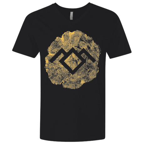 T-Shirts Black / X-Small TWIN PEAKS LOG Men's Premium V-Neck