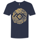 T-Shirts Midnight Navy / X-Small TWIN PEAKS LOG Men's Premium V-Neck