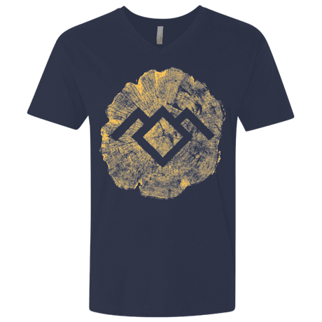 T-Shirts Midnight Navy / X-Small TWIN PEAKS LOG Men's Premium V-Neck