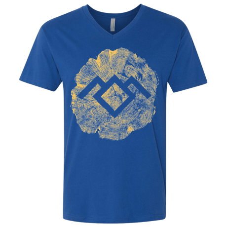 T-Shirts Royal / X-Small TWIN PEAKS LOG Men's Premium V-Neck