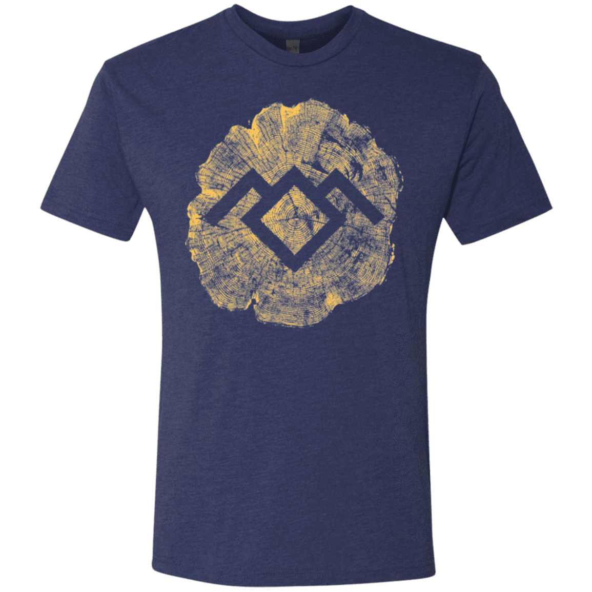 T-Shirts Vintage Navy / Small TWIN PEAKS LOG Men's Triblend T-Shirt
