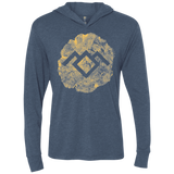 T-Shirts Indigo / X-Small TWIN PEAKS LOG Triblend Long Sleeve Hoodie Tee