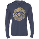 T-Shirts Vintage Navy / X-Small TWIN PEAKS LOG Triblend Long Sleeve Hoodie Tee