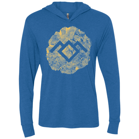 T-Shirts Vintage Royal / X-Small TWIN PEAKS LOG Triblend Long Sleeve Hoodie Tee
