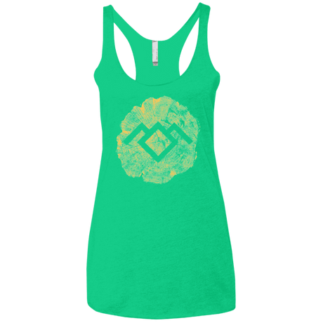 T-Shirts Envy / X-Small TWIN PEAKS LOG Women's Triblend Racerback Tank