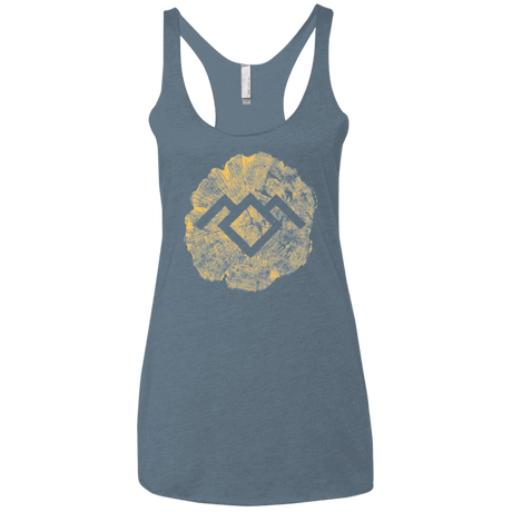 T-Shirts Indigo / X-Small TWIN PEAKS LOG Women's Triblend Racerback Tank