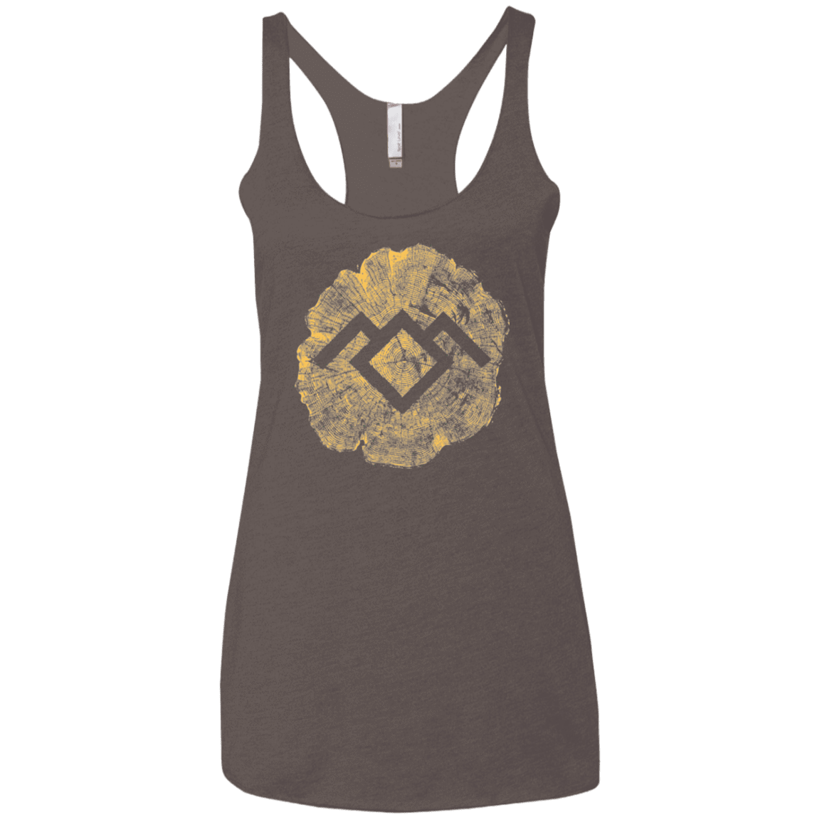 T-Shirts Macchiato / X-Small TWIN PEAKS LOG Women's Triblend Racerback Tank