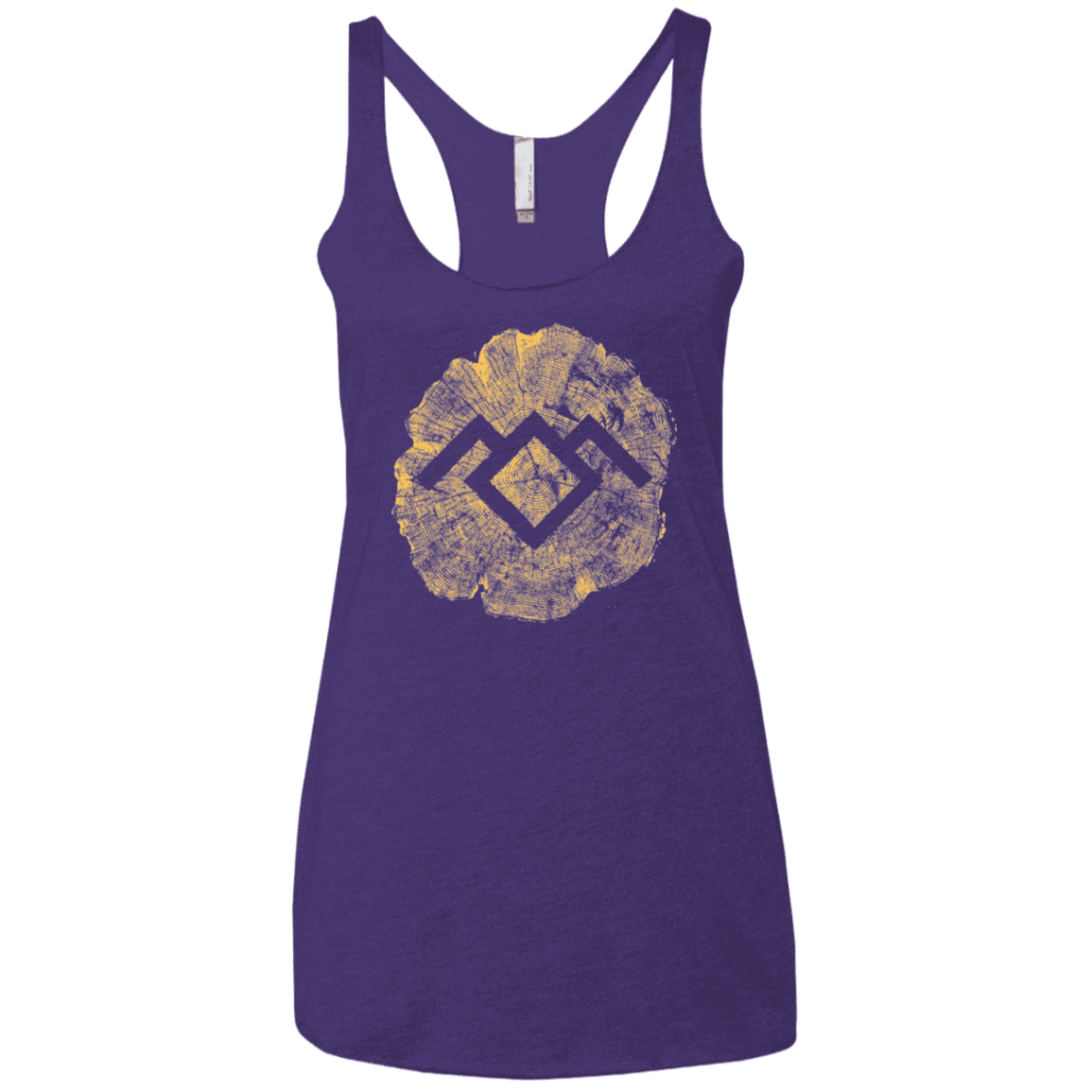 T-Shirts Purple / X-Small TWIN PEAKS LOG Women's Triblend Racerback Tank