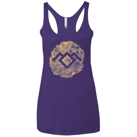 T-Shirts Purple / X-Small TWIN PEAKS LOG Women's Triblend Racerback Tank