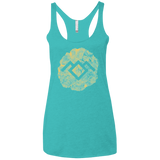 T-Shirts Tahiti Blue / X-Small TWIN PEAKS LOG Women's Triblend Racerback Tank
