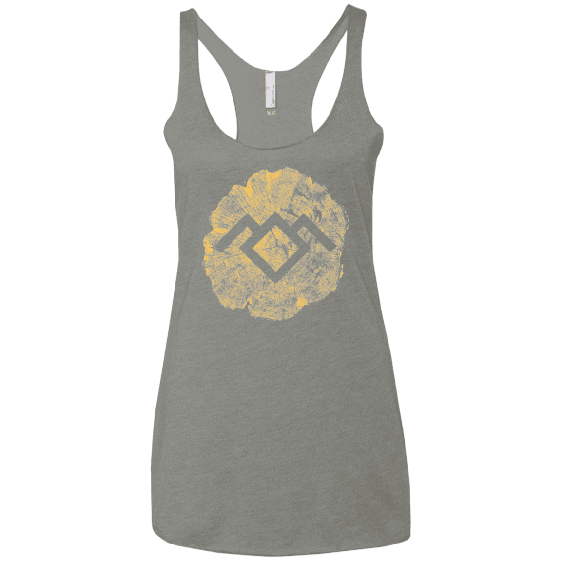 T-Shirts Venetian Grey / X-Small TWIN PEAKS LOG Women's Triblend Racerback Tank