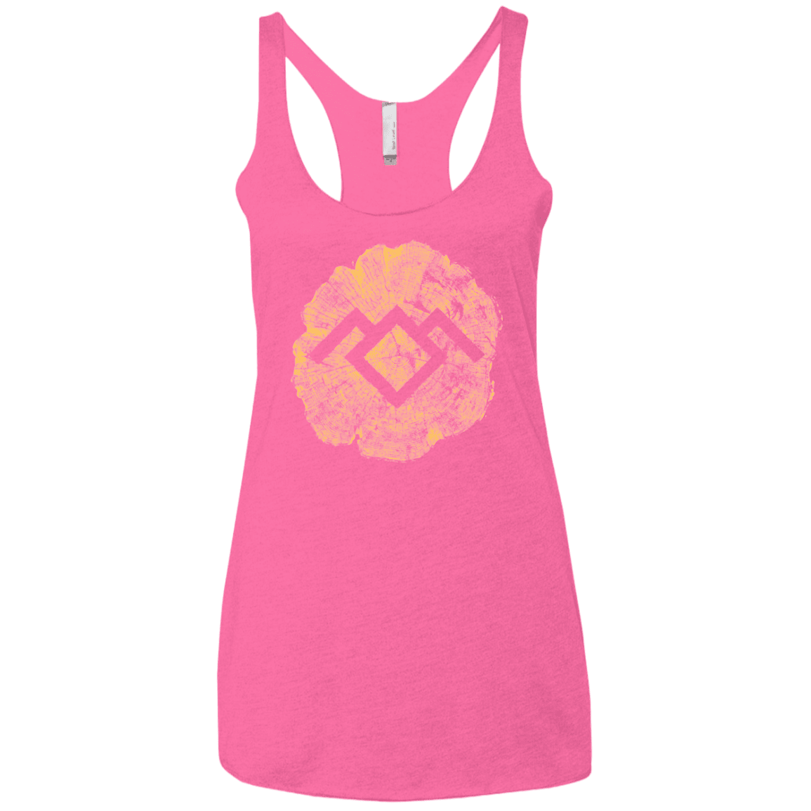 T-Shirts Vintage Pink / X-Small TWIN PEAKS LOG Women's Triblend Racerback Tank
