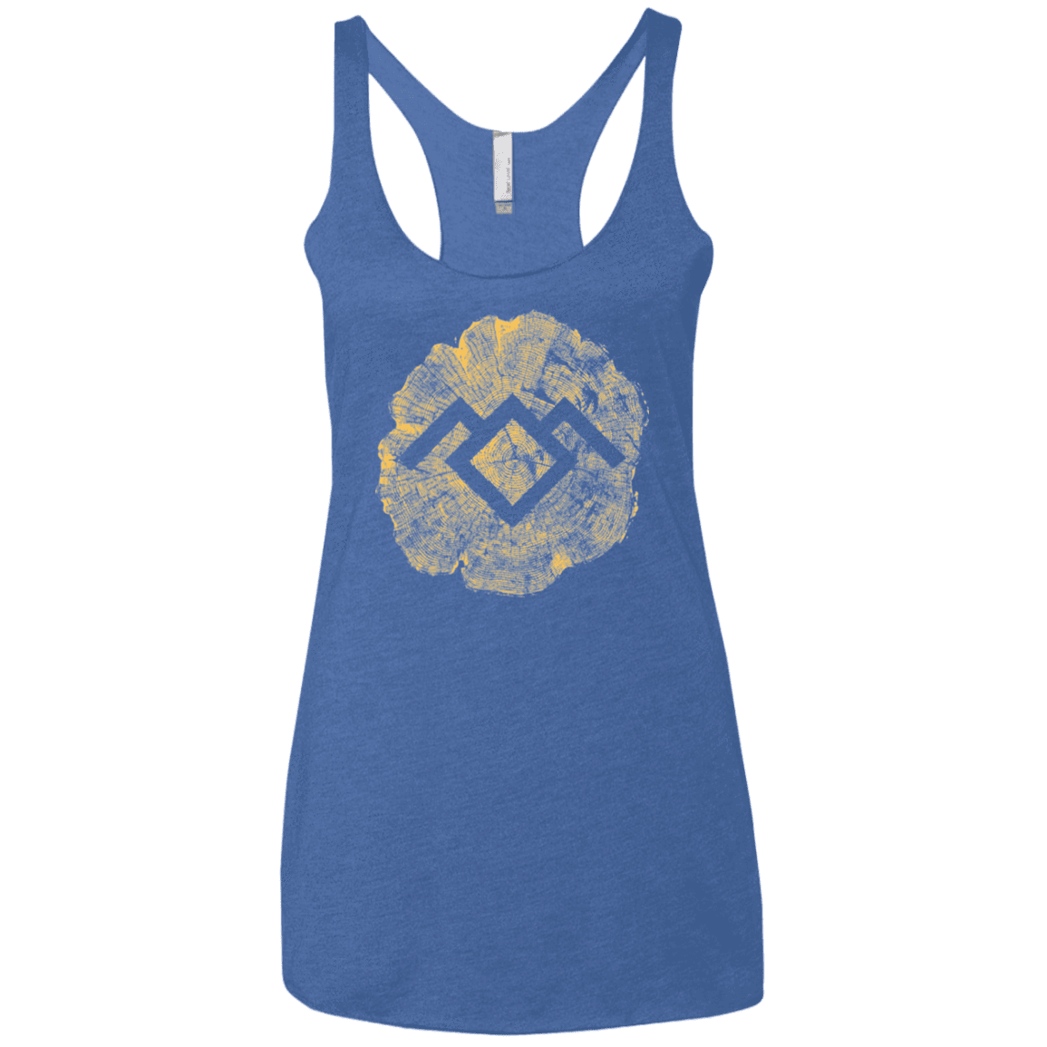 T-Shirts Vintage Royal / X-Small TWIN PEAKS LOG Women's Triblend Racerback Tank