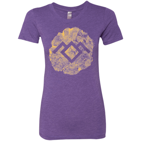 T-Shirts Purple Rush / Small TWIN PEAKS LOG Women's Triblend T-Shirt