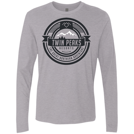 T-Shirts Heather Grey / Small Twin Peaks Resorts Men's Premium Long Sleeve
