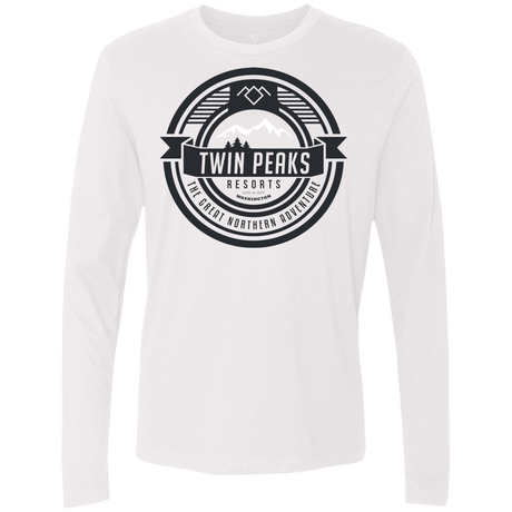 T-Shirts White / Small Twin Peaks Resorts Men's Premium Long Sleeve
