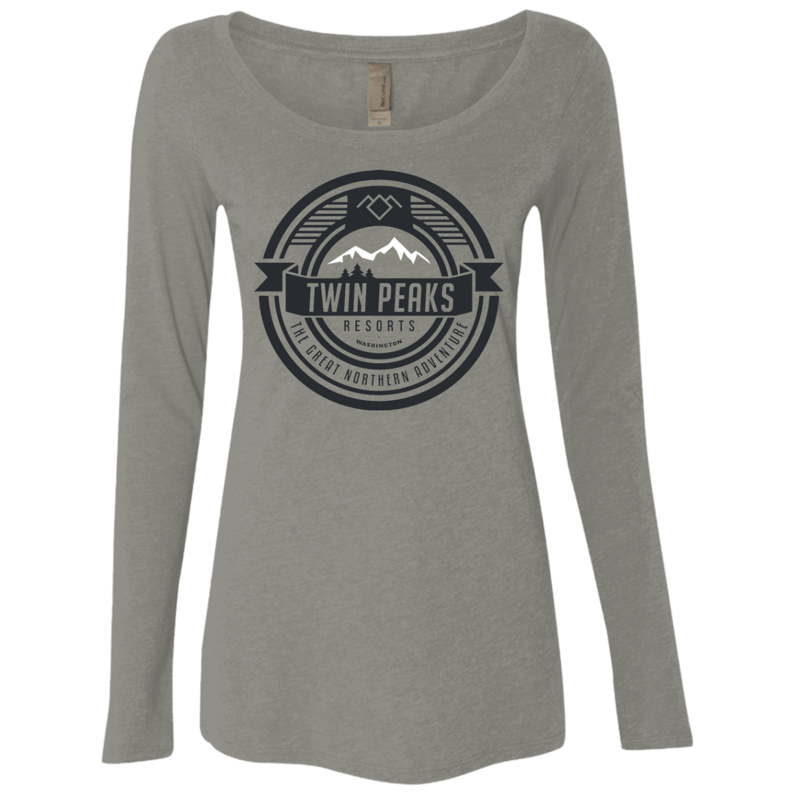T-Shirts Venetian Grey / Small Twin Peaks Resorts Women's Triblend Long Sleeve Shirt