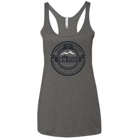 T-Shirts Premium Heather / X-Small Twin Peaks Resorts Women's Triblend Racerback Tank