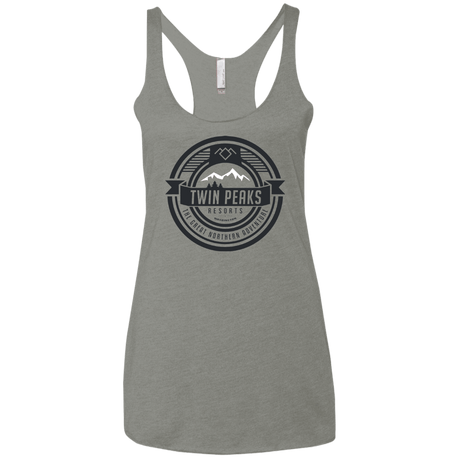 T-Shirts Venetian Grey / X-Small Twin Peaks Resorts Women's Triblend Racerback Tank