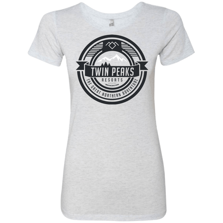 T-Shirts Heather White / Small Twin Peaks Resorts Women's Triblend T-Shirt