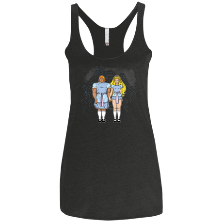 T-Shirts Vintage Black / X-Small Twin Shining Women's Triblend Racerback Tank