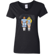 T-Shirts Black / S Twin Shining Women's V-Neck T-Shirt