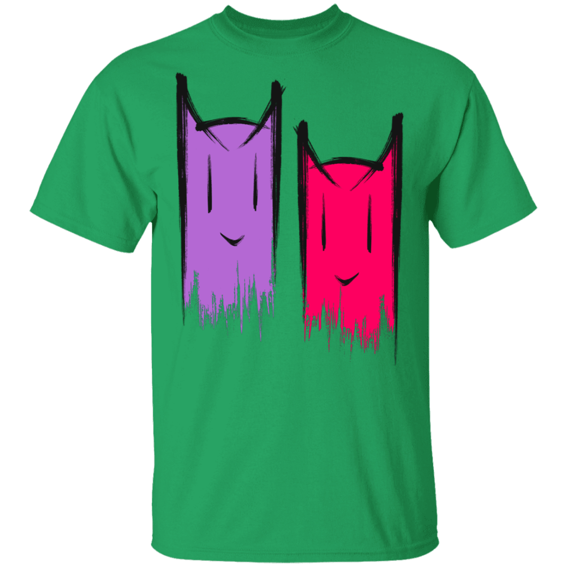T-Shirts Irish Green / S Two Crazy Cats T-Shirt