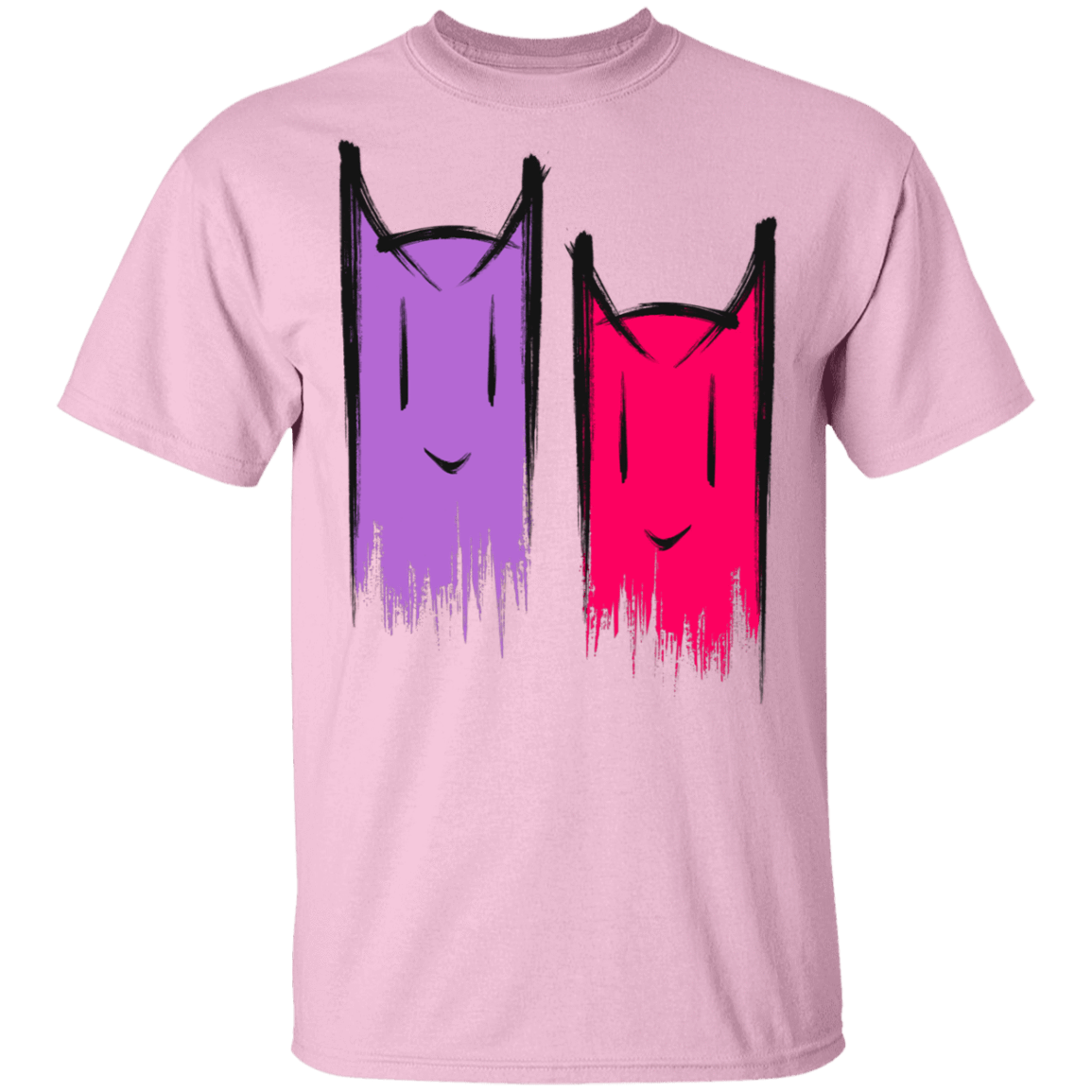 T-Shirts Light Pink / S Two Crazy Cats T-Shirt