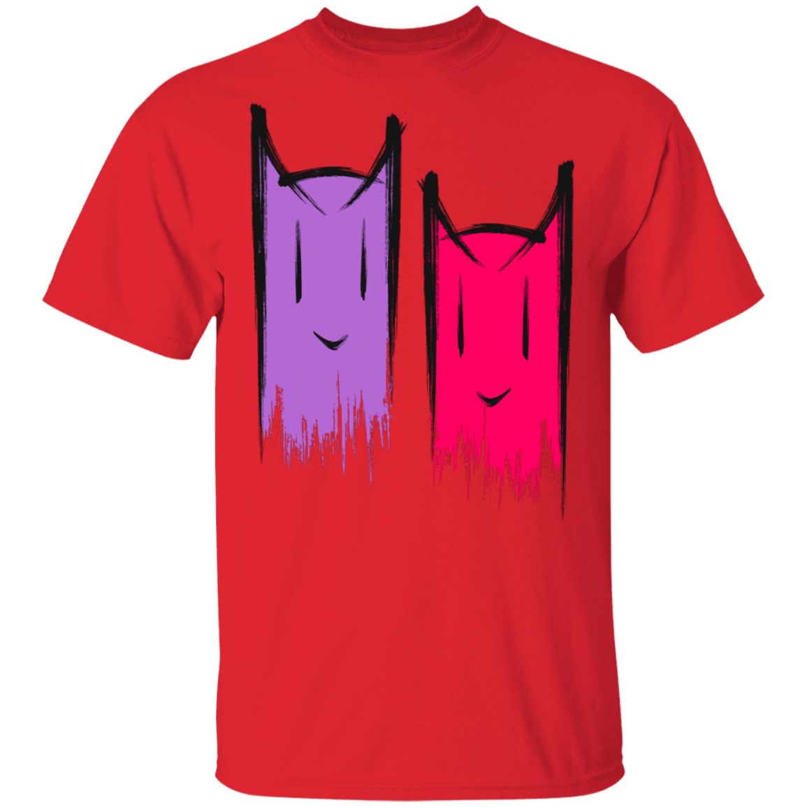T-Shirts Red / S Two Crazy Cats T-Shirt